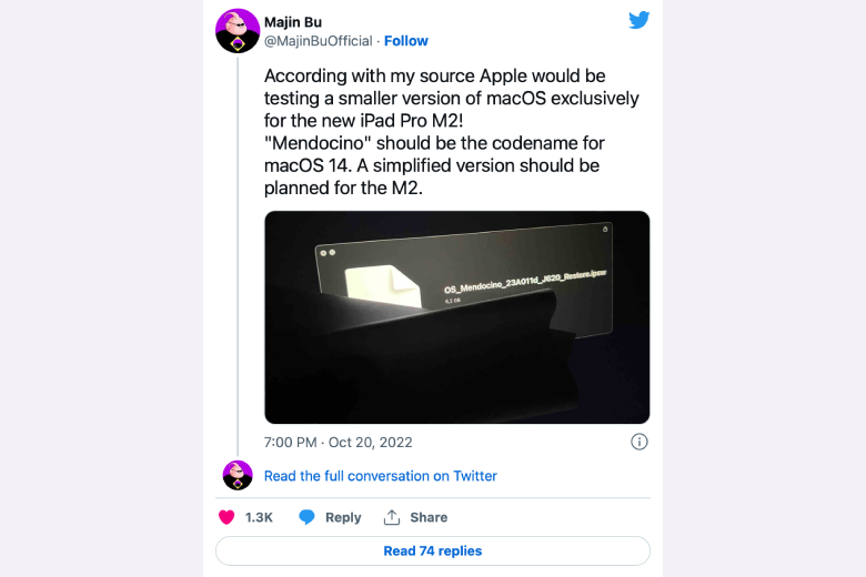 Apple được đồn đoán rằng đang thử nghiệm macOS trên iPad Pro M2