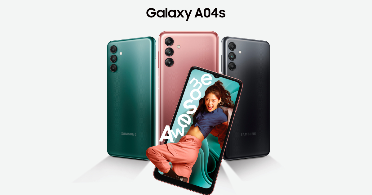 Samsung Galaxy A04s: Màn hình 90Hz, pin 5000mAh, giá chỉ từ 3,99 triệu