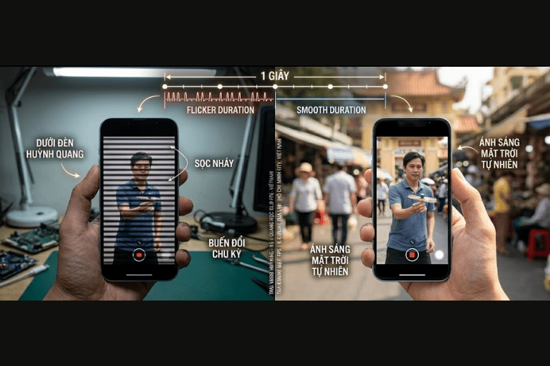 Slow motion là gì? Cách quay video chậm sắc nét trên điện thoại 9 lỗi sọc đen nhấp nháy - slow motion là gì?