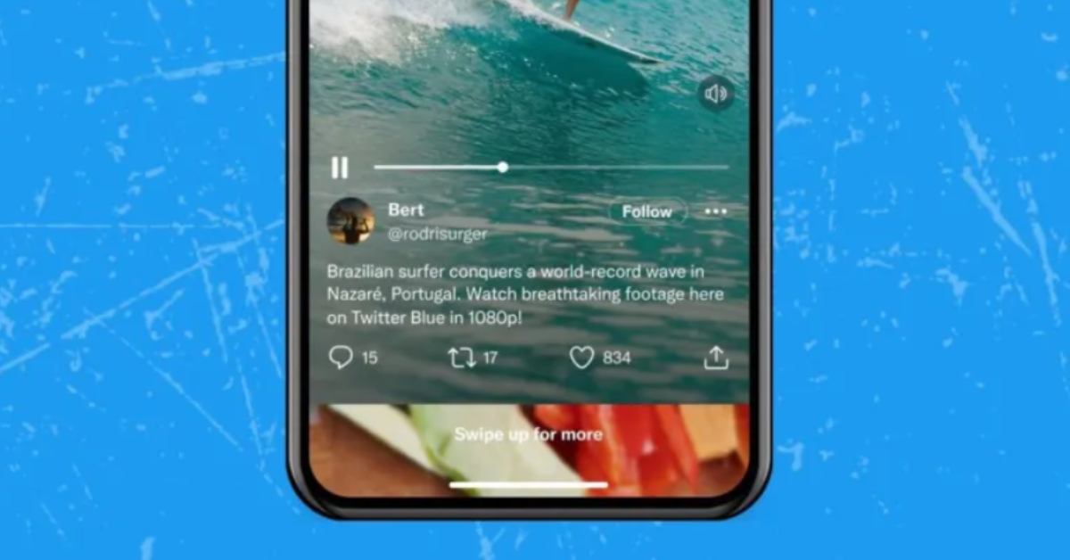 Học theo Instagram, Twitter “nhái” lại giao diện video của TikTok