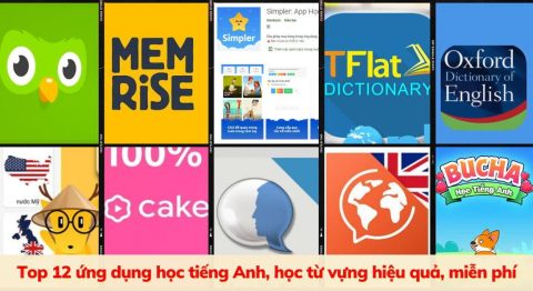 Tổng hợp 12 ứng dụng học tiếng Anh, từ vựng tốt nhất và miễn phí ứng dụng học tiếng Anh