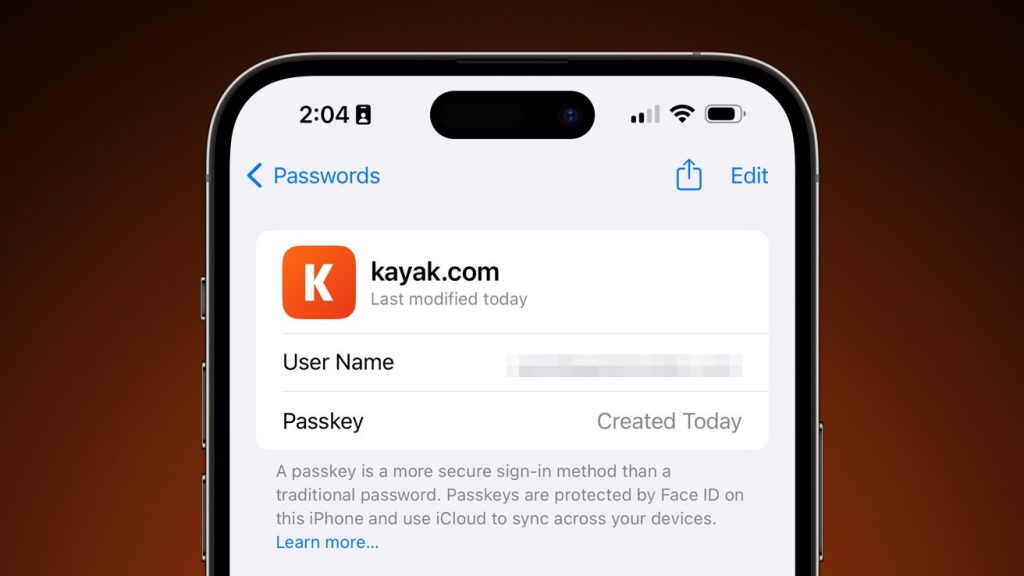 Cách sử dụng Passkeys thay vì Password trên iOS 16