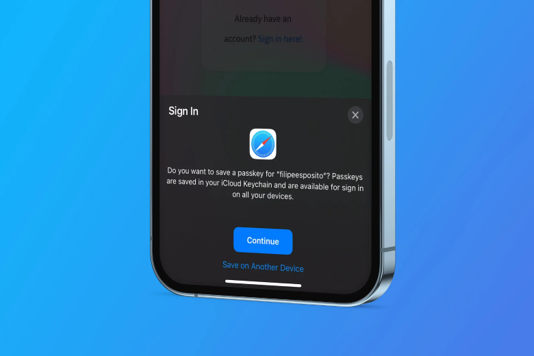 Cách sử dụng Passkeys thay vì Password trên iOS 16