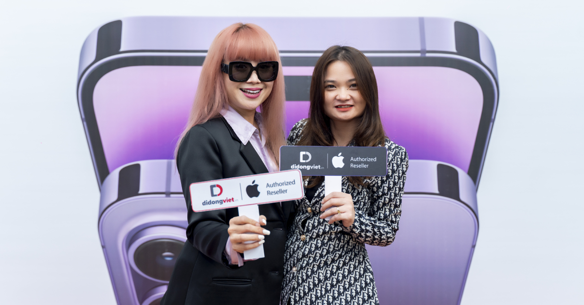 Ca sĩ Lưu Thiên Hương chọn Di Động Việt để sắm iPhone 14 Pro Max