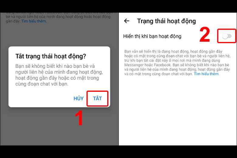 Cách tắt hiện trạng online bên trên facebook