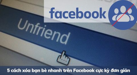 cách xóa bạn bè nhanh trên Facebook