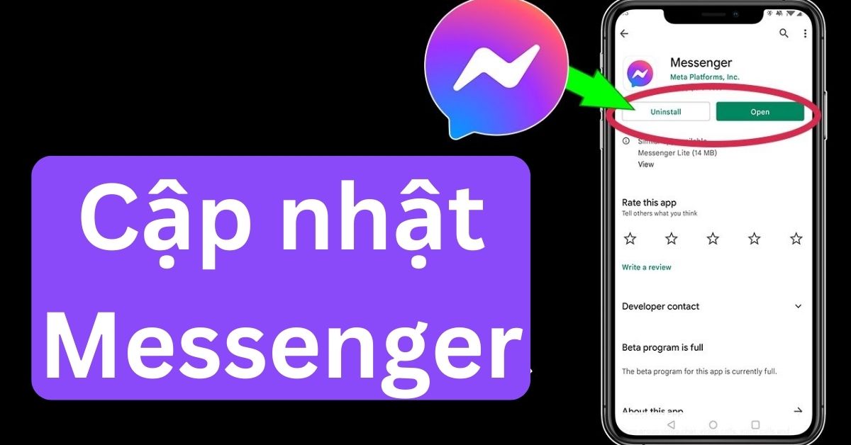 4 cách cập nhật Messenger mới nhất trên điện thoại, máy tính