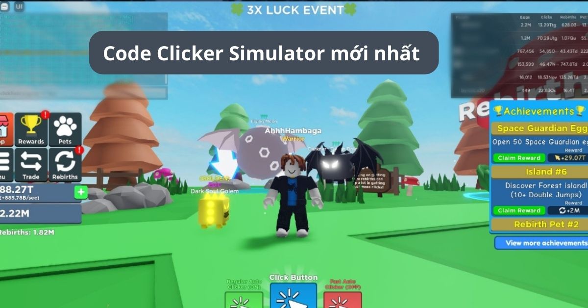 Code game Clicker Simulator mới nhất miễn phí – Hướng dẫn nhập code chi tiết