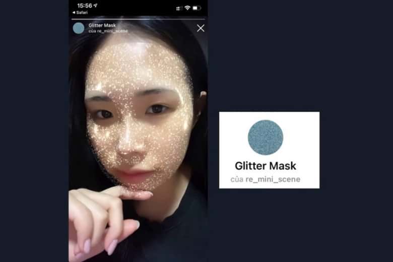Filter Instagram mặt nạ
