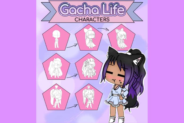 Gacha Life - Xây dựng nhân vật anime chibi theo cách riêng