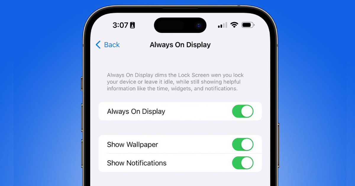 Always-On Display có thể tùy chỉnh nhiều hơn trên iOS 16.2 beta 3