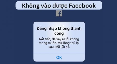 không vào được Facebook