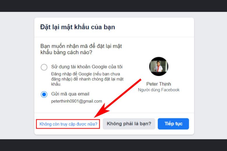 lỗi đăng nhập facebook