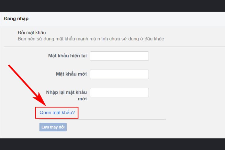 lỗi đăng nhập facebook