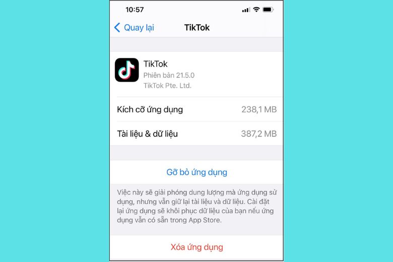 lỗi không vào được TikTok trên iPhone