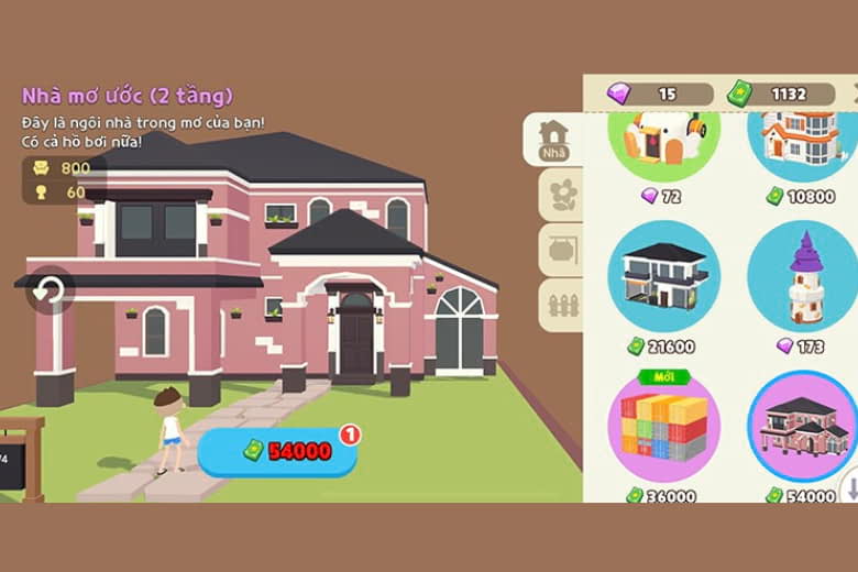 Cách mua nhà trong Play Together
