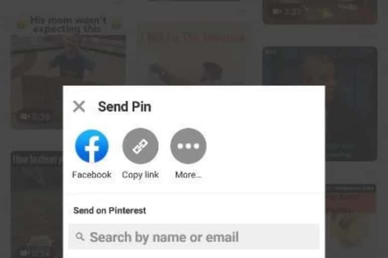 tải video trên Pinterest