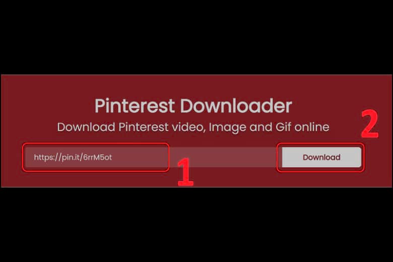 tải video trên Pinterest