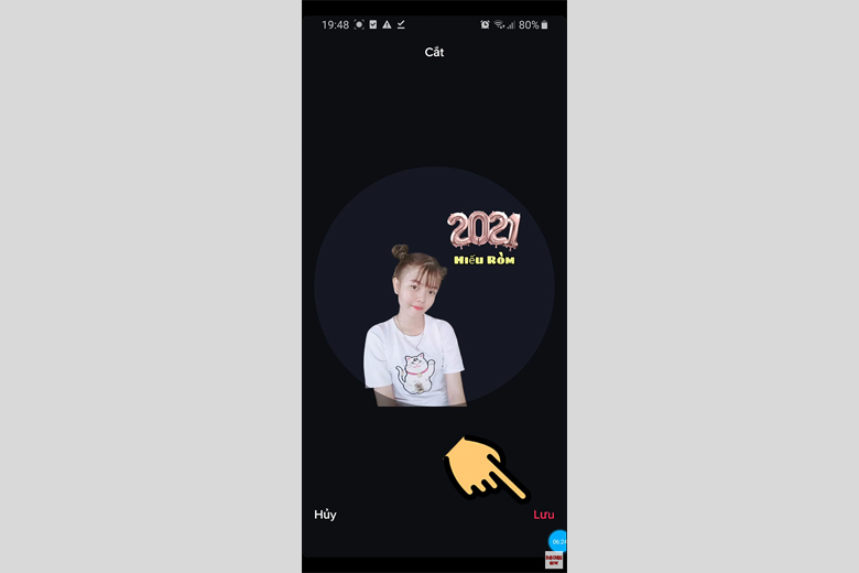 Cách làm avatar trong suốt trên TikTok