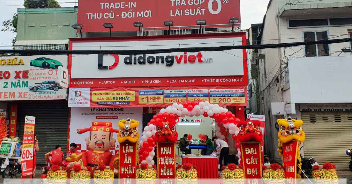 Khai trương cửa hàng điện thoại Di Động Việt 25 Võ Văn Ngân, TP Thủ Đức
