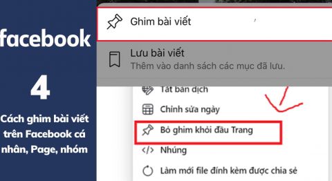 cách ghim bài viết trên Facebook