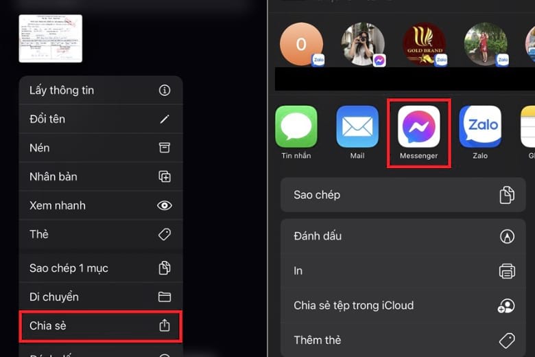 cách gửi file qua messenger