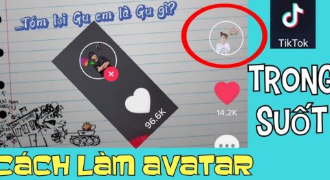 Cách làm avatar trong suốt trên TikTok