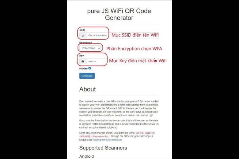 Cách quét mã QR Wifi trên iPhone