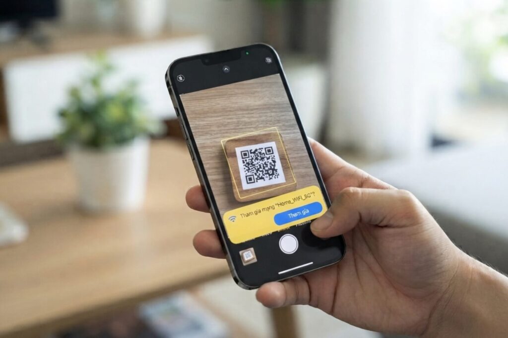 Cách quét mã Wi-Fi trên iPhone nhanh chóng và an toàn 14 cach quet ma qr wifi tren iphone cac buoc cham quet buoc 3 didongviet