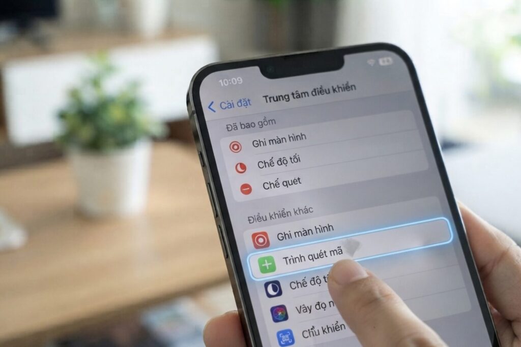 Cách quét mã Wi-Fi trên iPhone nhanh chóng và an toàn 17 cach quet ma qr wifi tren iphone quet ma o trung tam dieu khien buoc 3 didongviet