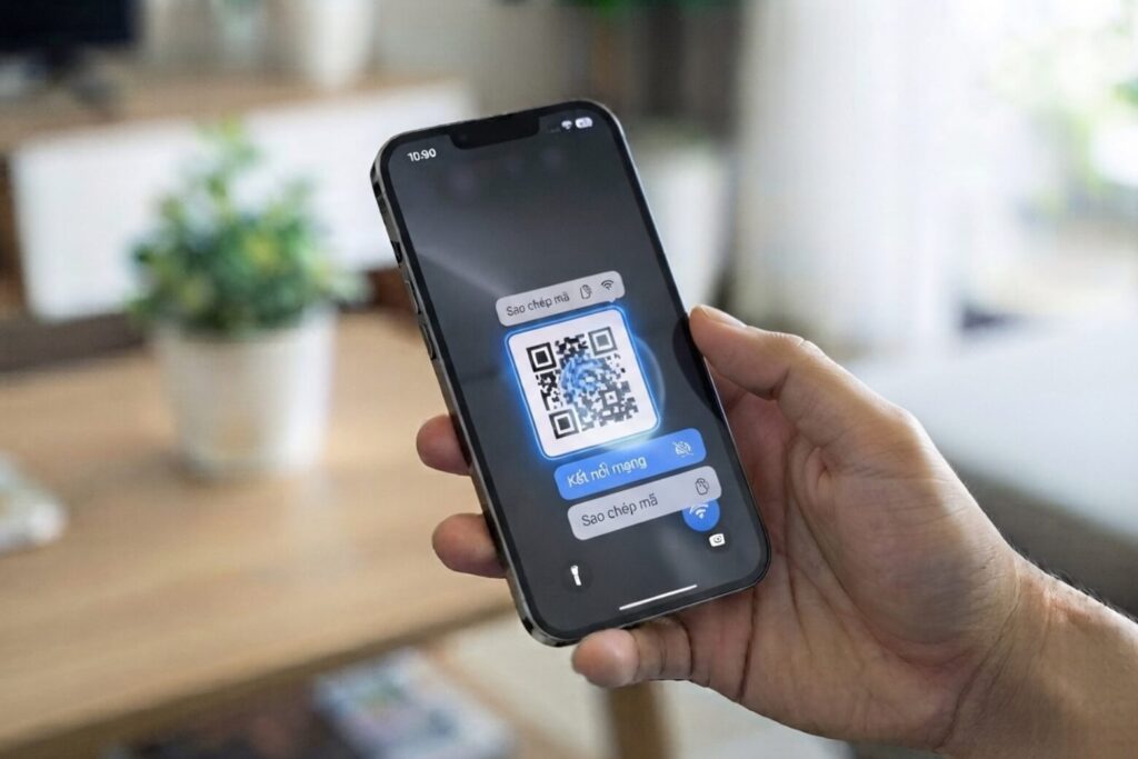 Cách quét mã Wi-Fi trên iPhone nhanh chóng và an toàn 19 cach quet ma qr wifi tren iphone thao tac trong ung dung anh buoc 2 didongviet