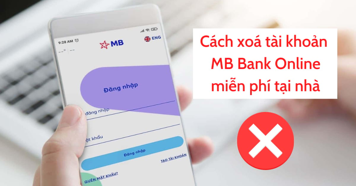 cách xoá tài khoản mb bank