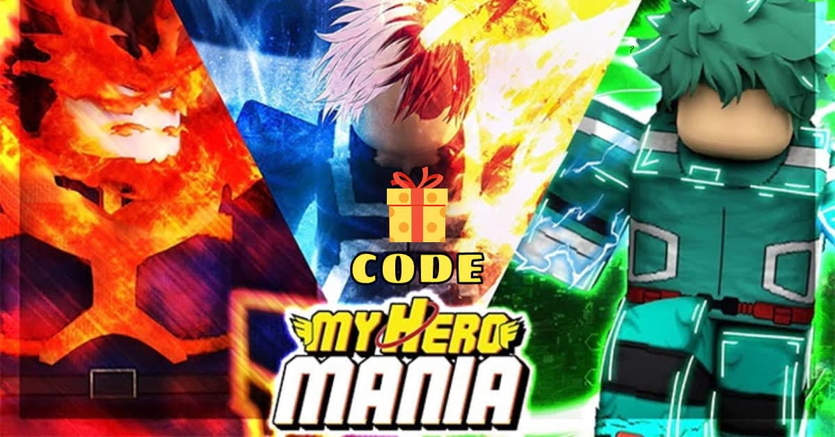 Code My Hero Mania mới nhất 01/01/2024 Cách nhập code