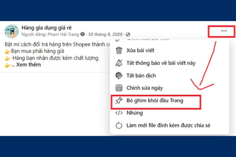 4 cách ghim bài viết trên Facebook cá nhân, page, nhóm