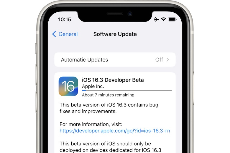 Apple phát hành bản beta đầu tiên cho iOS 16.3, iPadOS 16.3, tvOS 16.3, watchOS 9.3