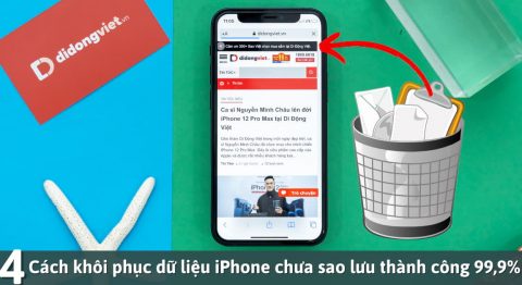 khôi phục dữ liệu iPhone chưa sao lưu