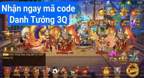 Mã code Danh Tướng 3Q