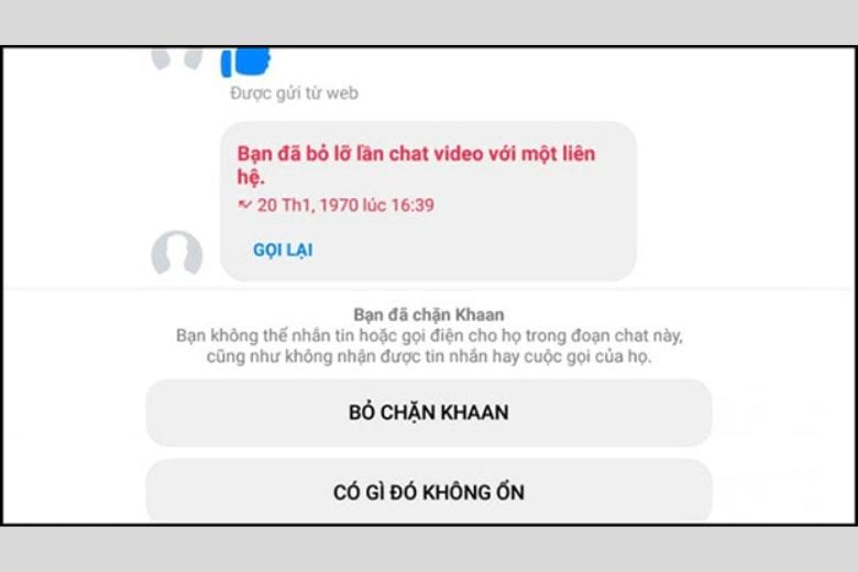 Messenger bị lỗi