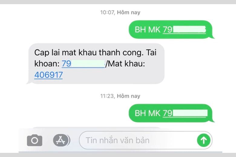 Quên mật khẩu VssID