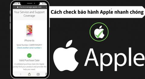 check bảo hành Apple