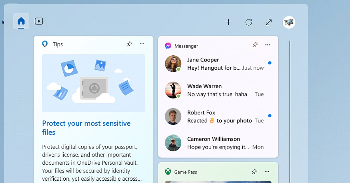 Microsoft đang thử nghiệm Widget Facebook Messenger trên Windows 11