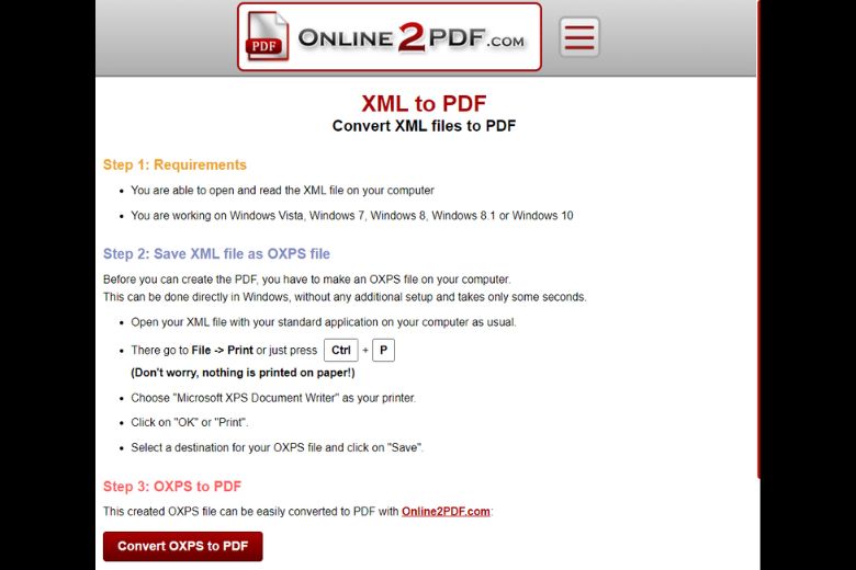 chuyển File XML sang PDF

