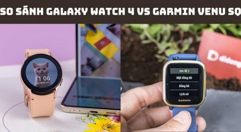 So sánh Galaxy Watch 4 vs Garmin Venu SQ