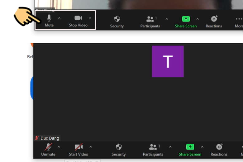 cách tắt mic trên zoom