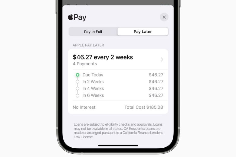 Apple Pay Later đang được thử nghiệm ở một số quốc gia, sắp ra mắt