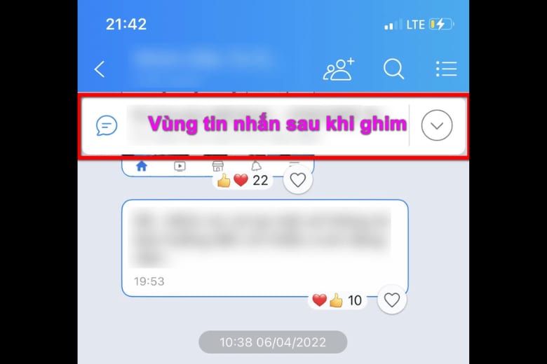 cách ghim tin nhắn trên Zalo