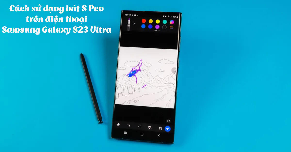 cách sử dụng bút s pen trên samsung galaxy s23 ultra