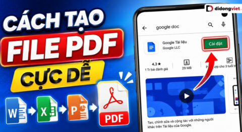 cách tạo file pdf trên điện thoại