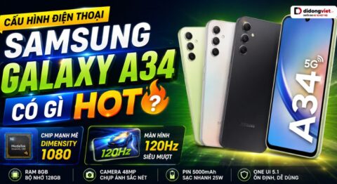 cấu hình samsung galaxy a34