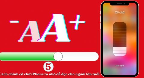 chỉnh cỡ chữ iPhone